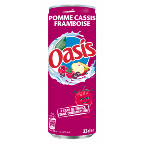 Oasis Pomme Cassis Framboise 33 cl